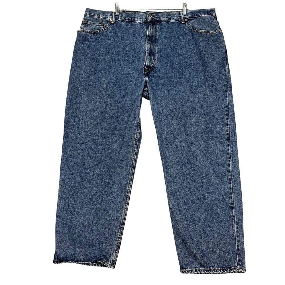 Levis 550 Jeans Mens 50x30 Medium Wash Denim Straight Leg 5 Pocket Relaxed Fit